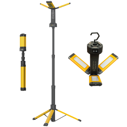 NightSearcher Tower Pro 2K Lumen Triple LED FloodLight With Tripod PN: NSTOWERPRO-2K